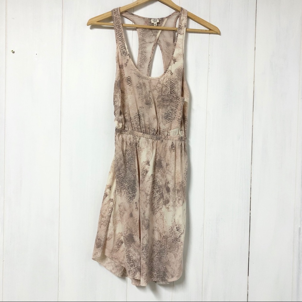 Wilfred Sheer Snake Print Mini Dress